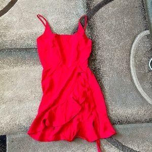Women’s red dress